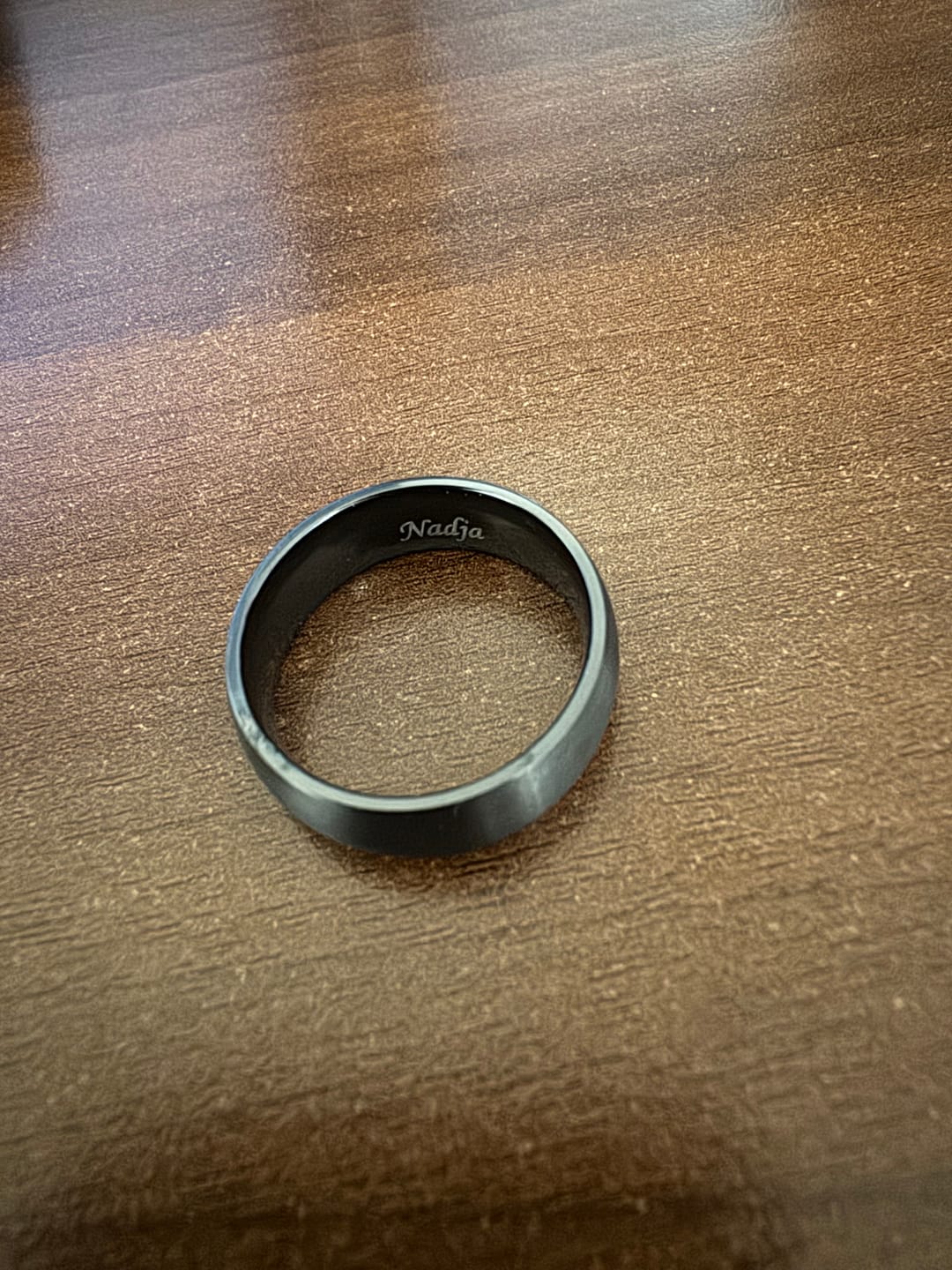 Customer photo review of MARAUDER | Black Titanium Ring, Black Brushed Domed