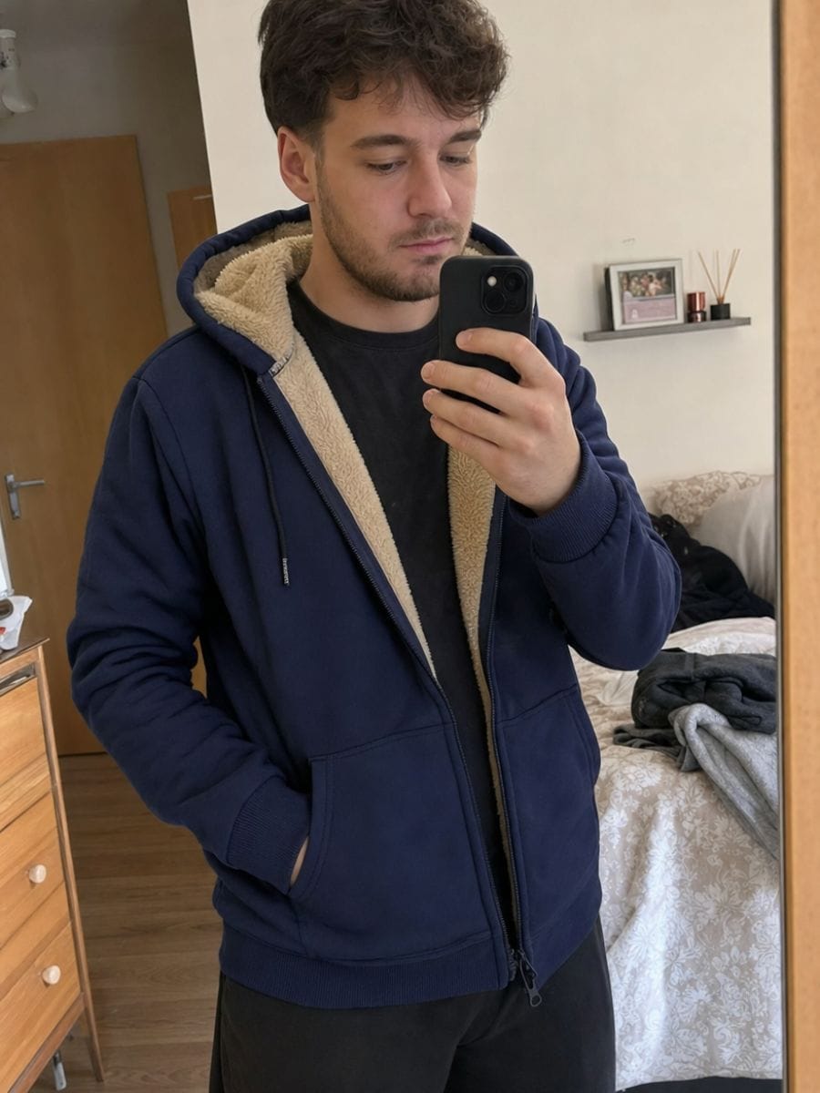 Customer photo review of Warmer Zip-Hoodie - Herren