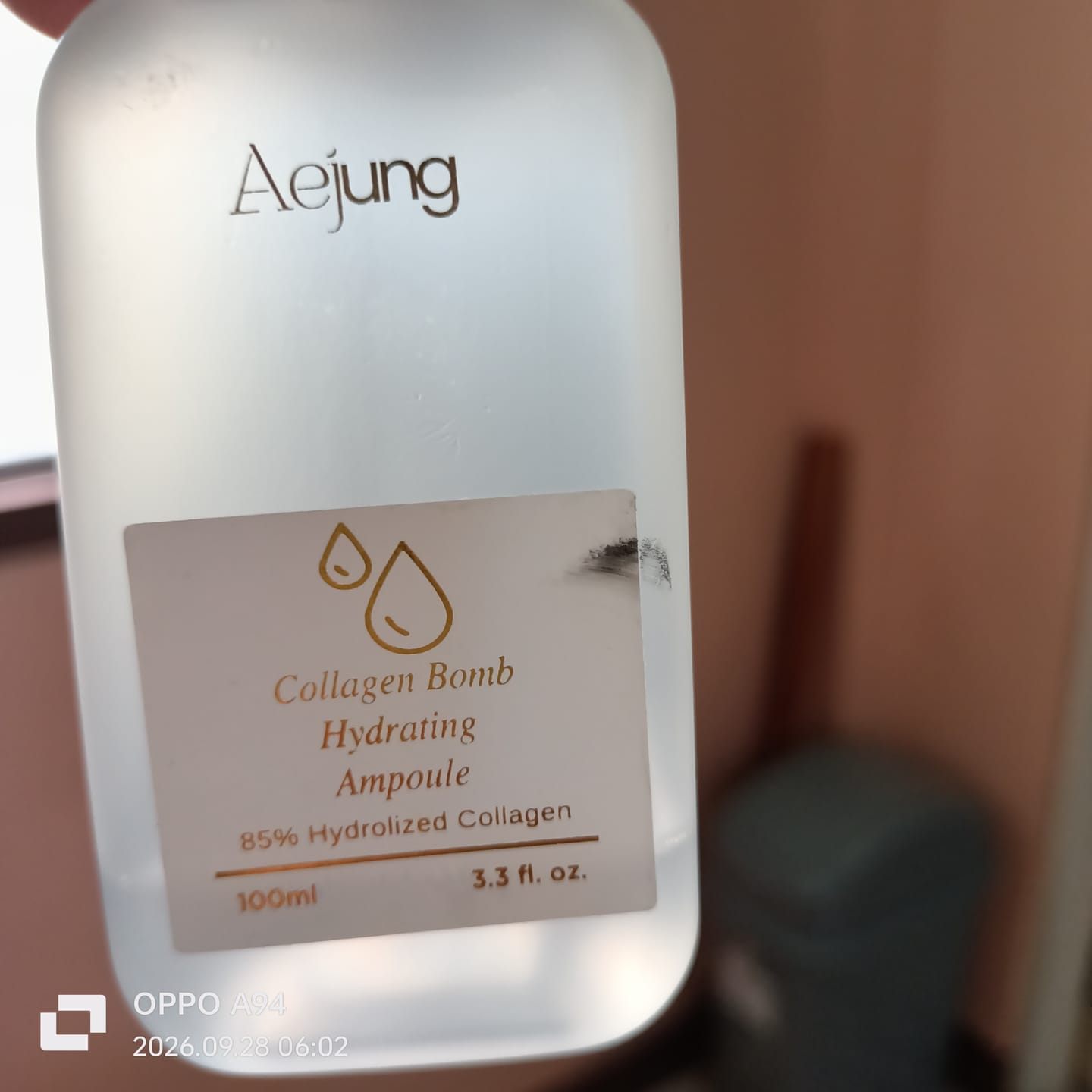 Customer photo review of Aejung™ Collagen Bomb Hydrating Ampoule