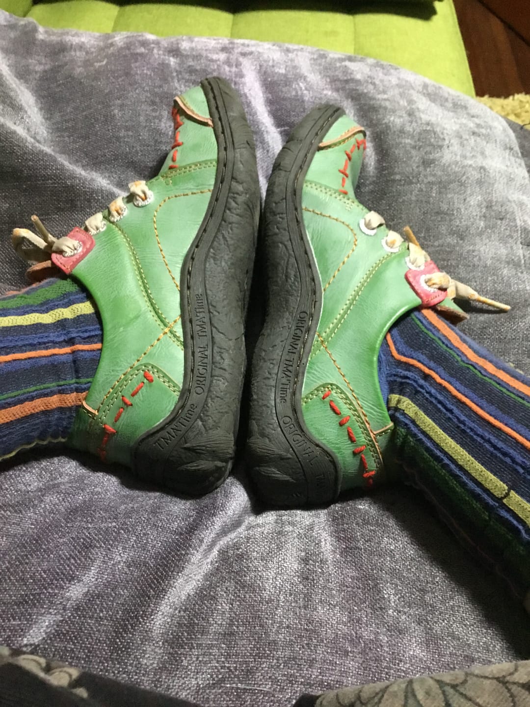 Customer photo review of 5 Pairs Stripe Adult Women Retro Autumn Winter Socks