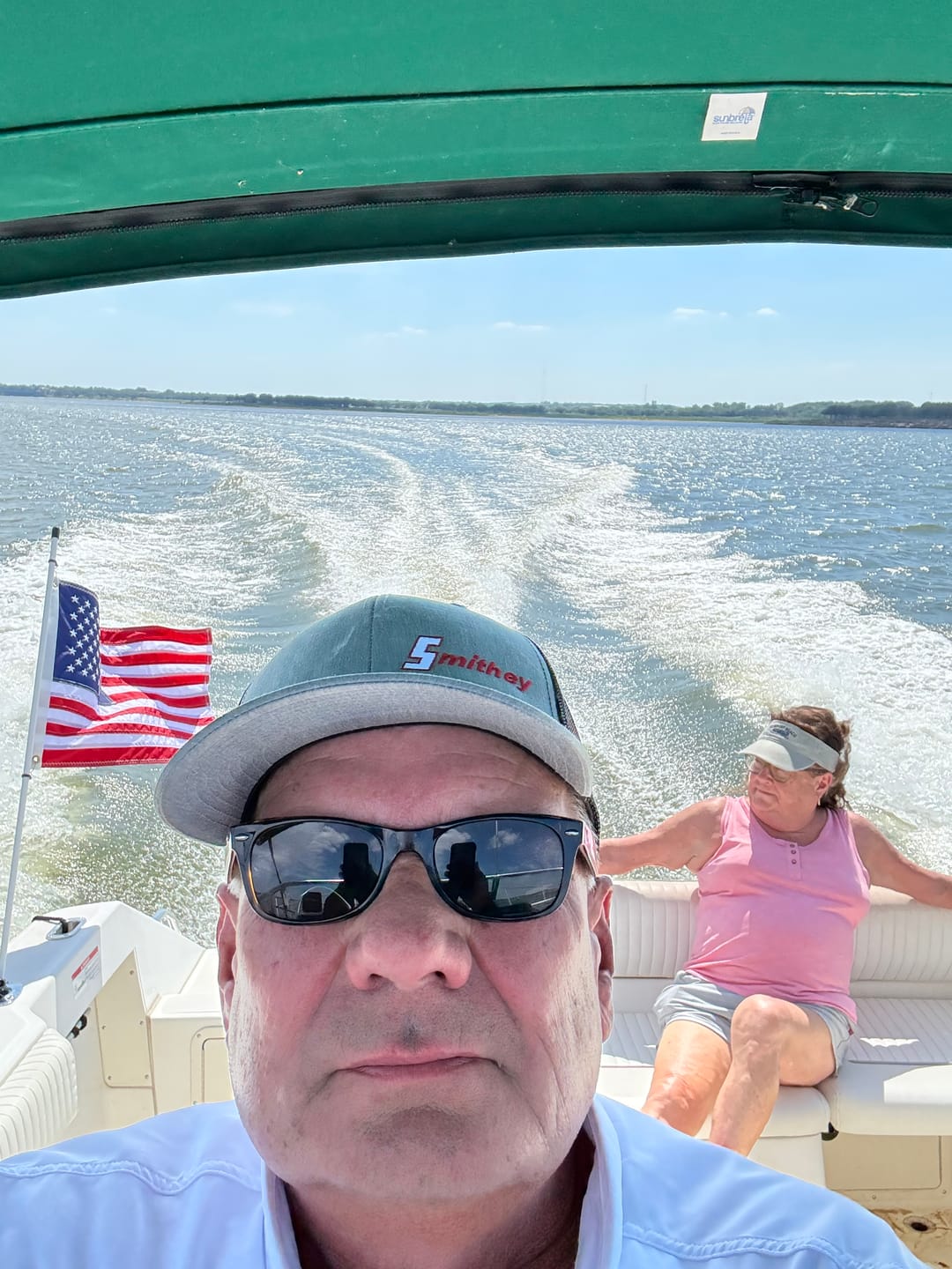 Customer photo review of 16" x 24" Boat Flag Set
