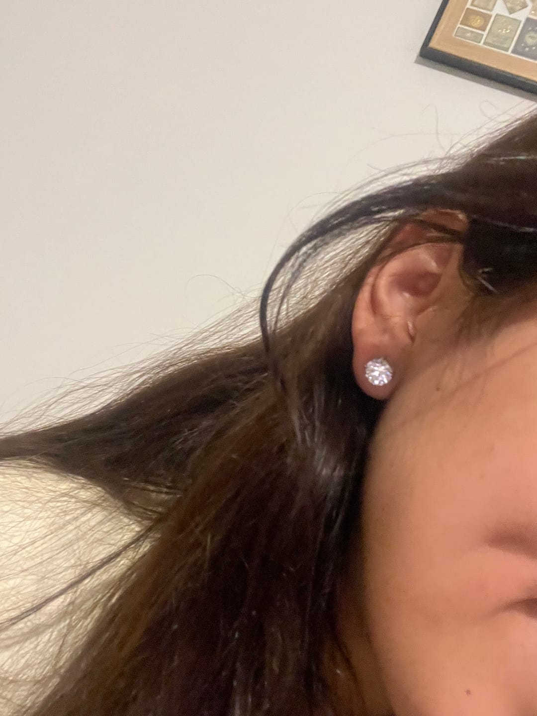 Customer photo review of Aretes Felisa Plata
