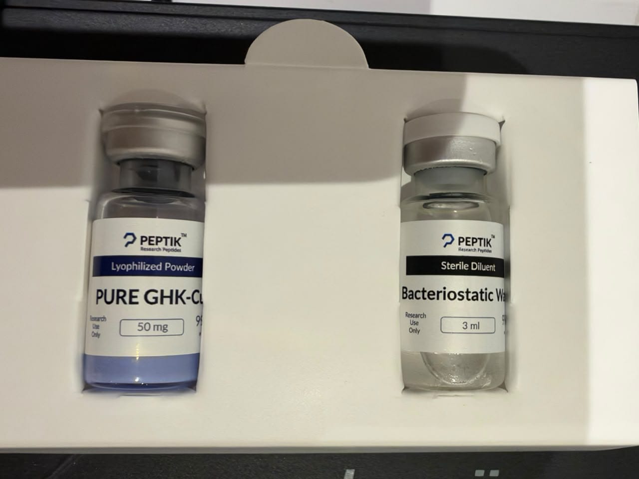 Customer photo review of Pure GHK-Cu 50mg Vial