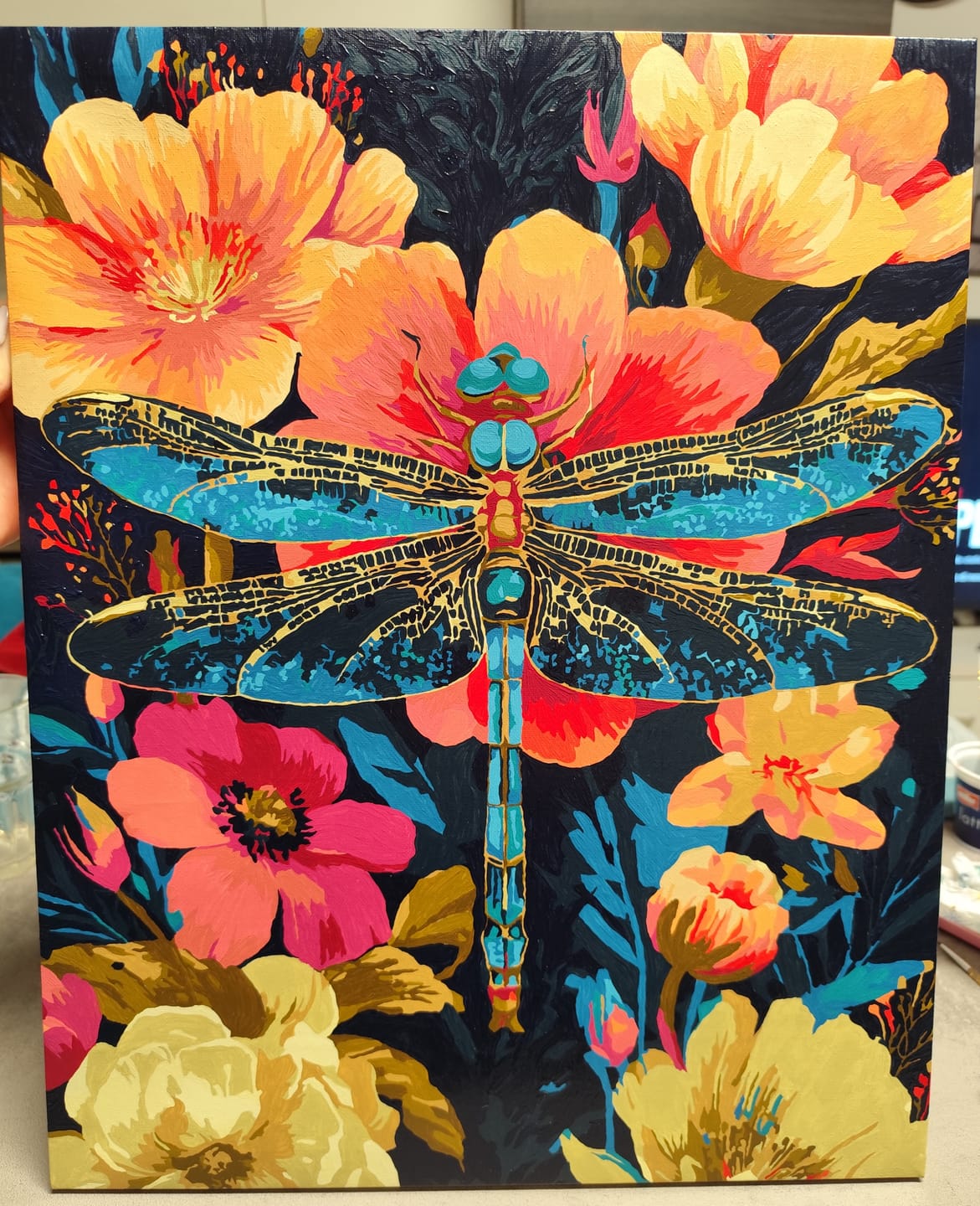 Customer photo review of Precious Dragonfly | Paint by Number