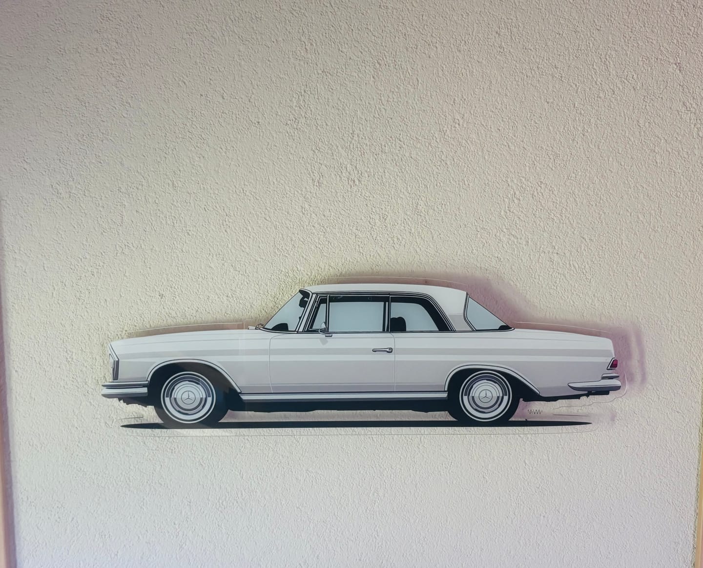 Customer photo review of W111 Coupe 250SE 1966 Acrylglasdruck