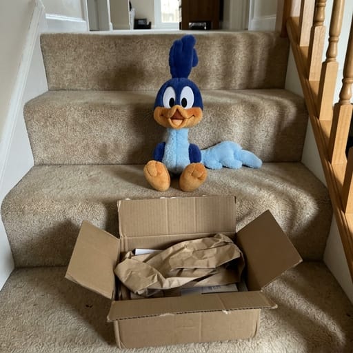 Customer photo review of Peluche que corre al agitarlo