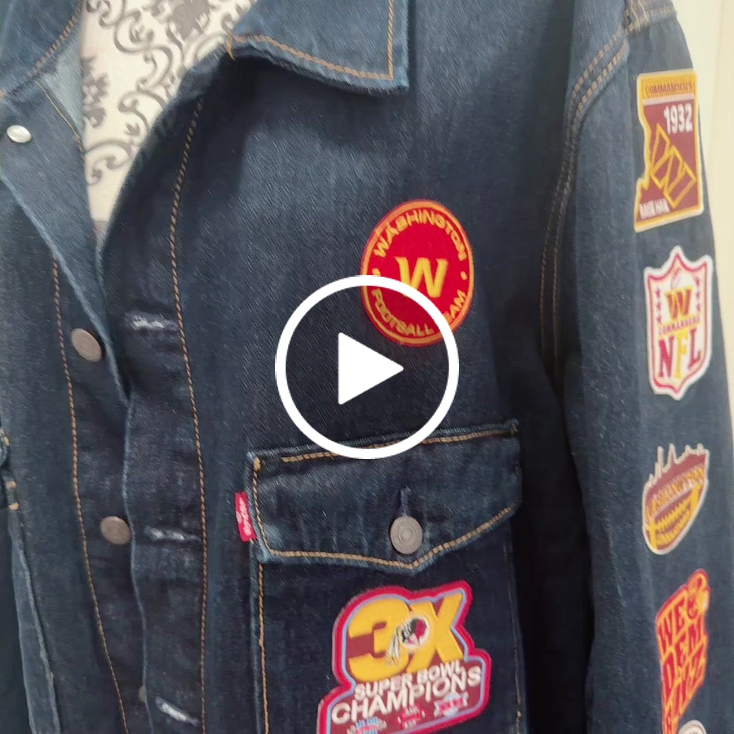Customer video review of Washington Commanders Football Small Patches