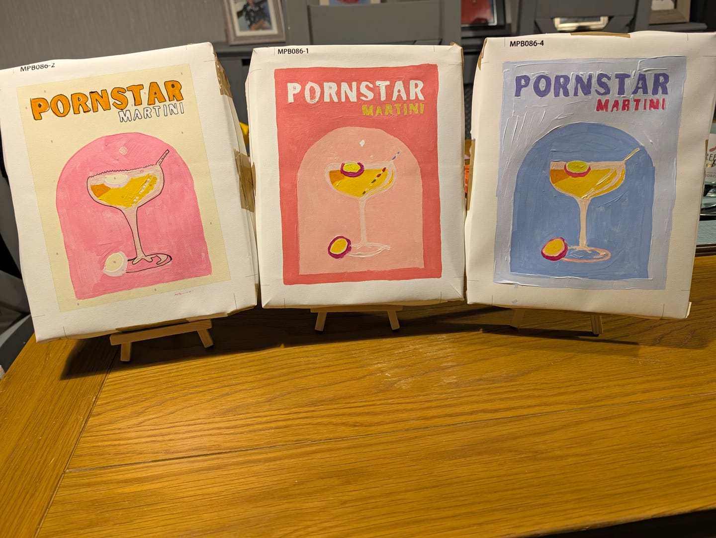 Customer photo review of 6 Mini Paintings - Passion Fruit Martini Cocktail Set