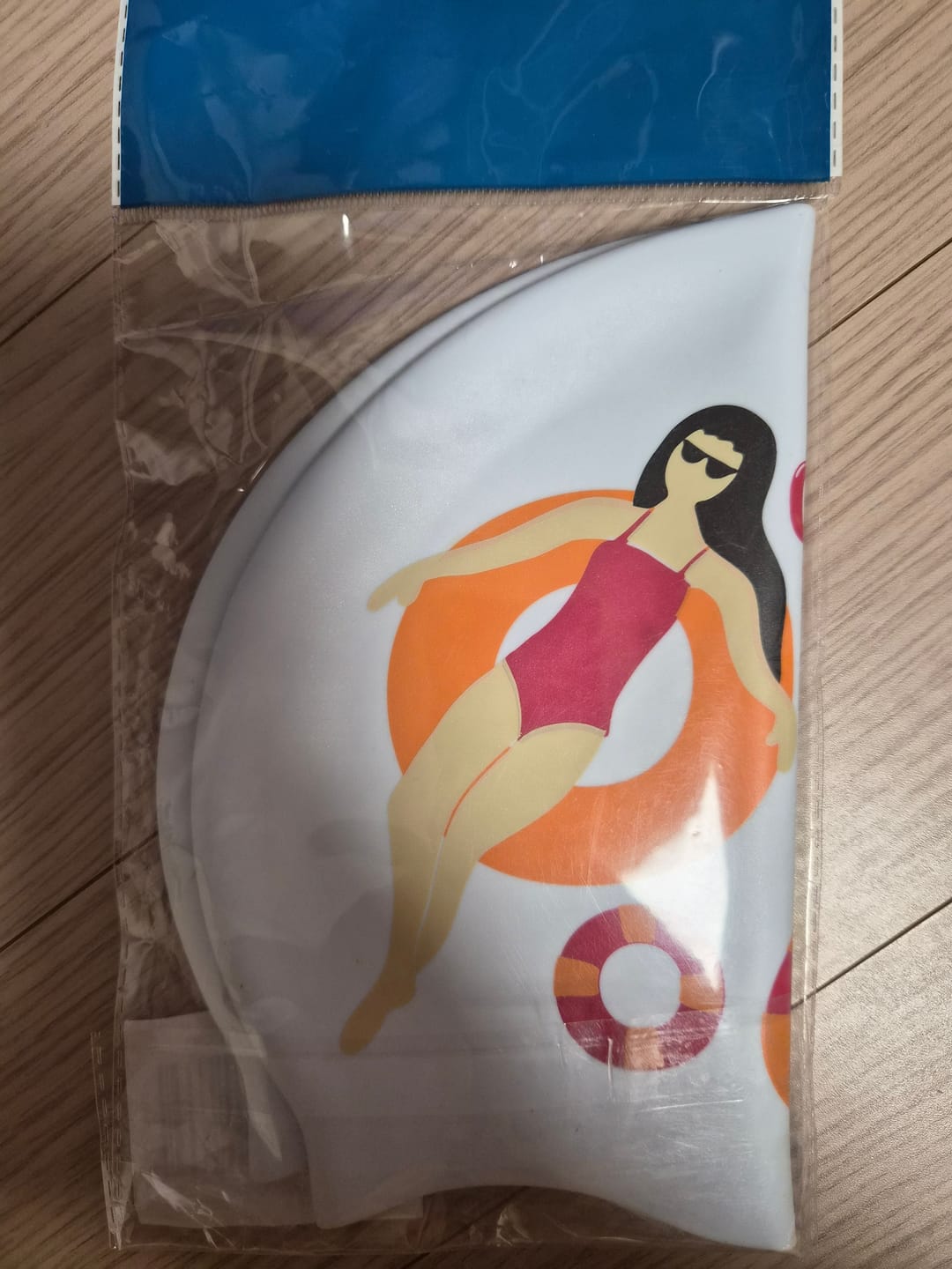 Customer photo review of JAYD Swim Cap - Float On