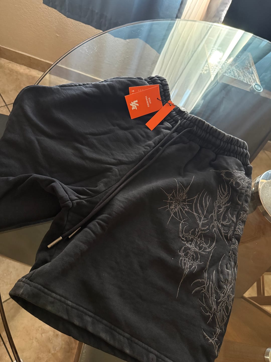 Customer photo review of 1093 - Cyberpunk Fleece Shorts