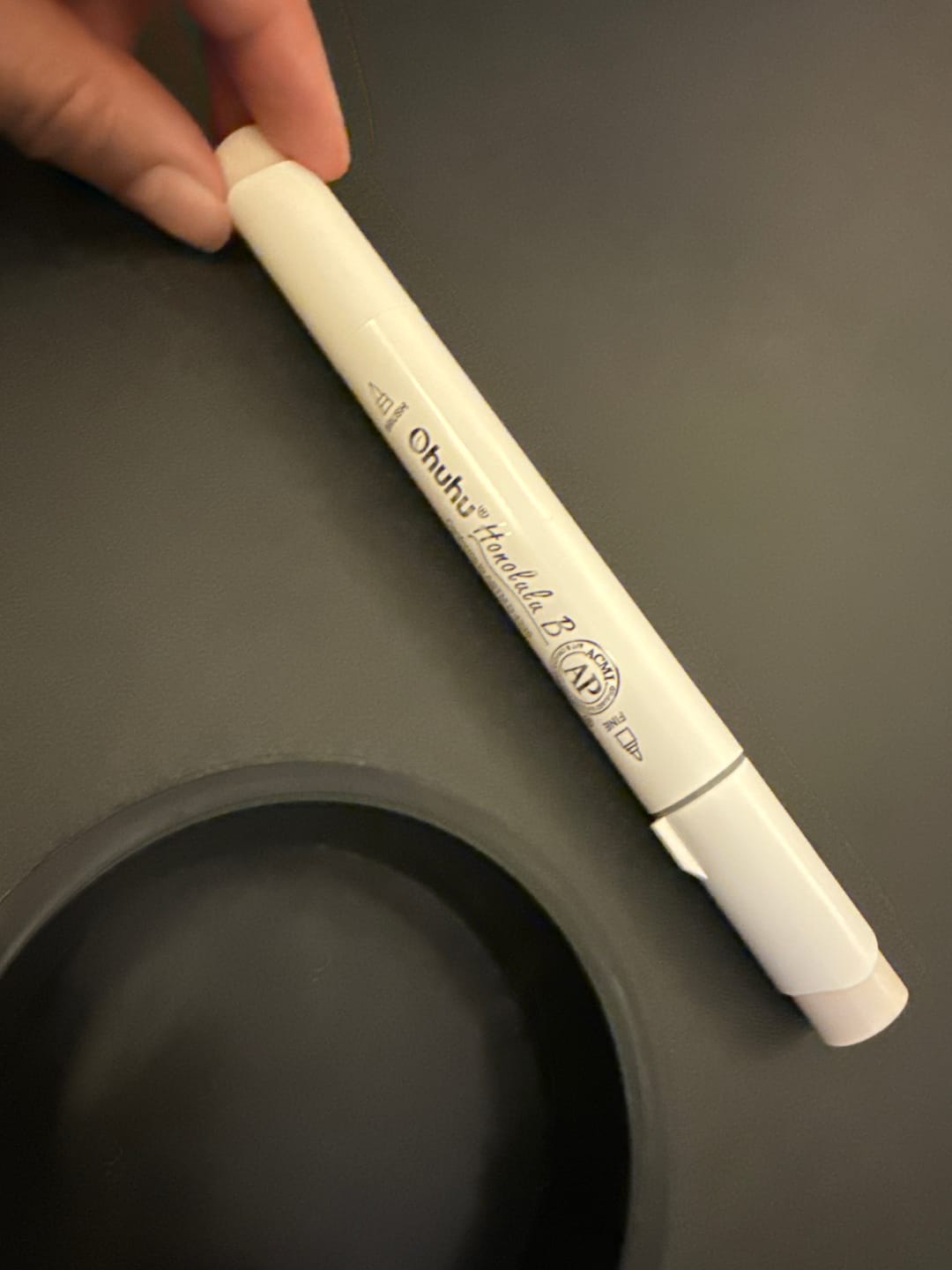 Customer photo review of Ohuhu Honolulu B E020 / YR05 Individual Marker, Brush & Fine