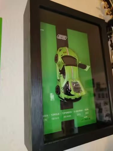 Customer photo review of 3D-Auto-Rahmenkunst