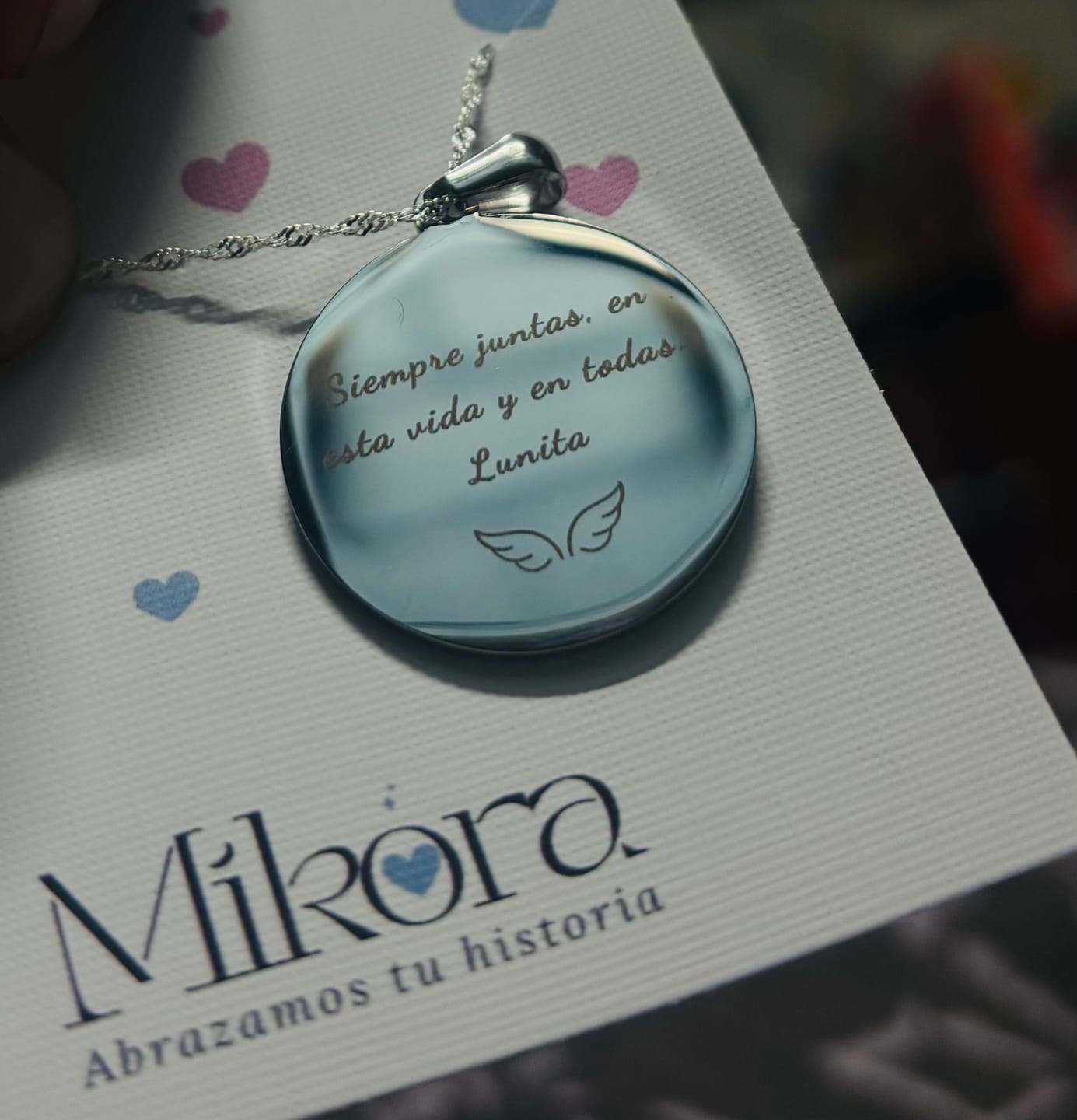 Customer photo review of Grabado Extra al Reverso de tu joya 🪄