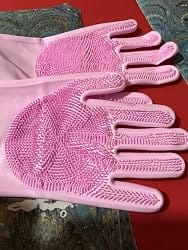 Customer photo review of Silicone Cleaning Gloves - Dishwashing Gloves