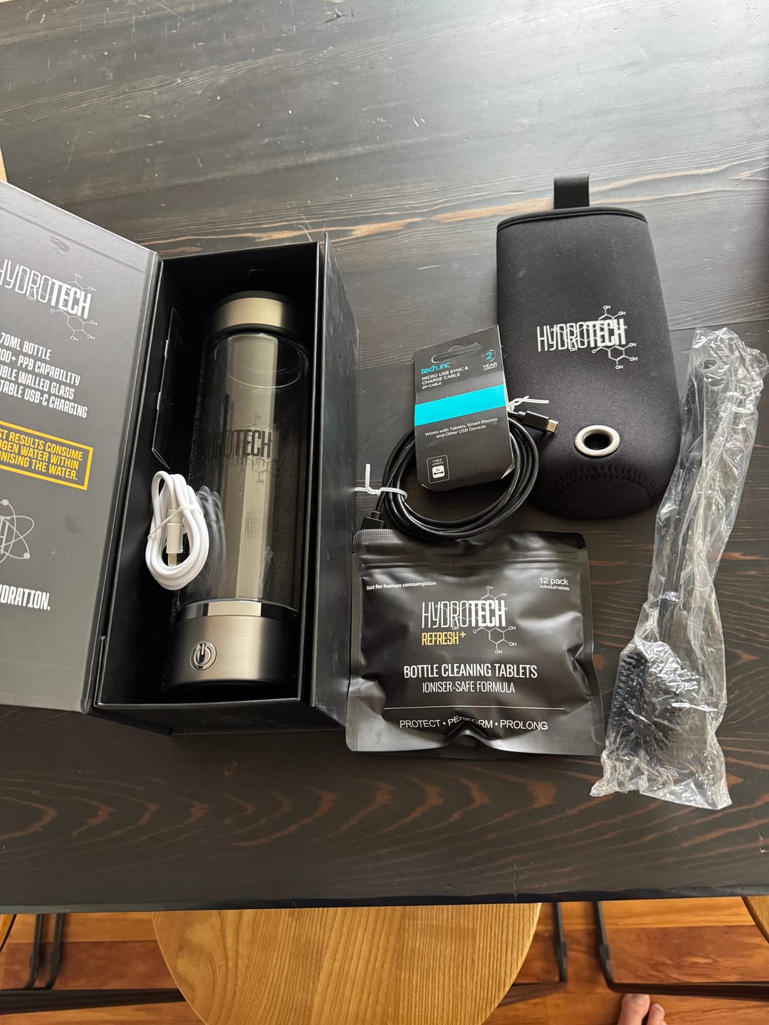 Customer photo review of Hydrogen Water Bottle