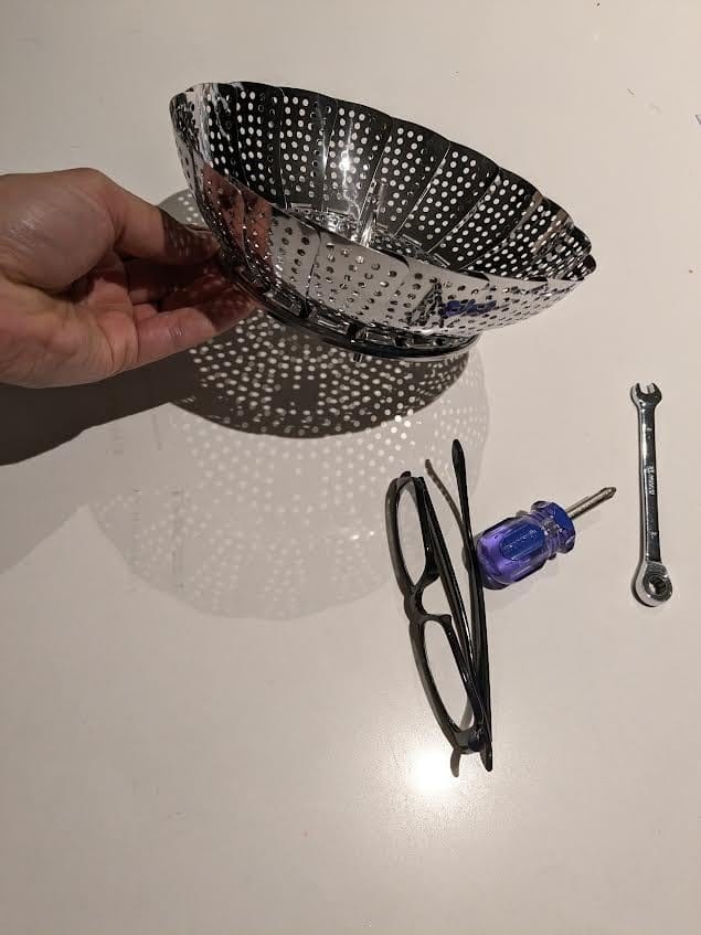 Customer photo review of SteamBloom™ Folding Steamer Basket: Turns Any Pot Into a Steamer