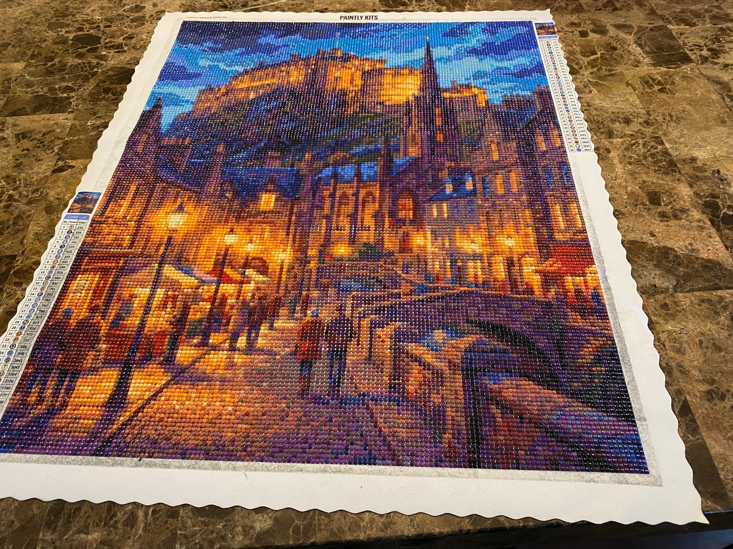 Customer photo review of Edinburgh Night (Diamond Painting)