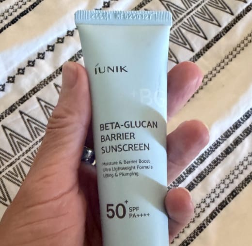 Customer photo review of Beta - Glucan Barrier Sunscreen