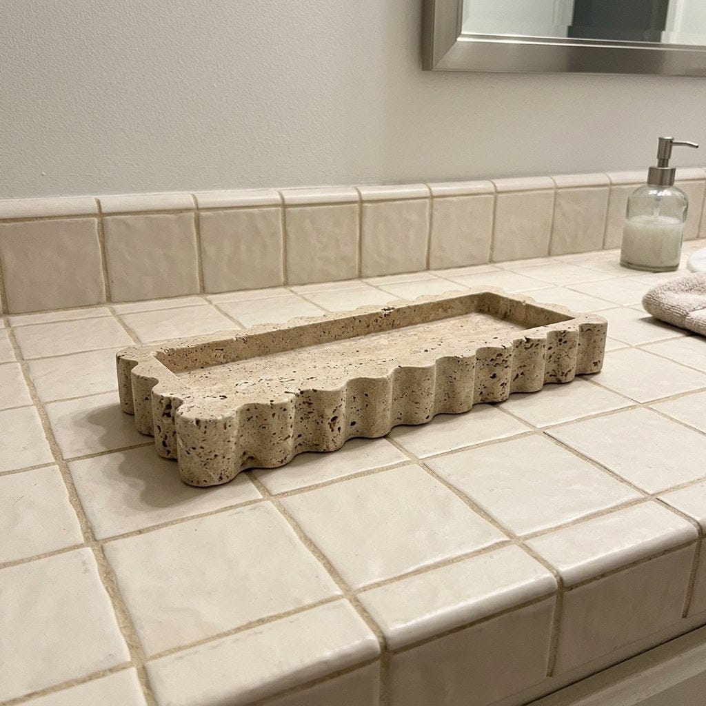 Customer photo review of ScallopTray | Marmor Tablett Deko
