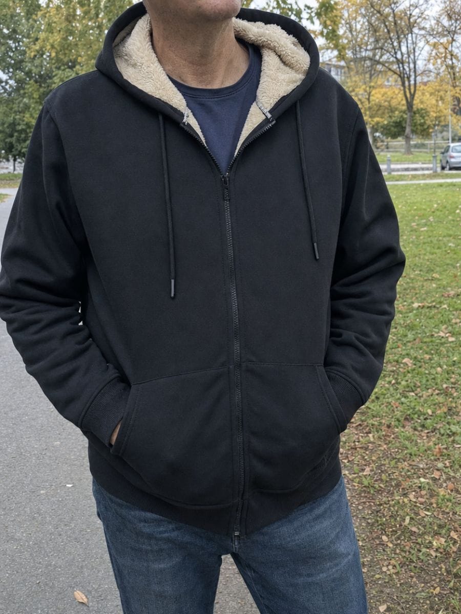 Customer photo review of Warmer Zip-Hoodie - Herren
