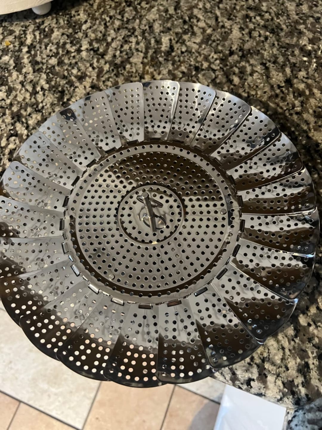 Customer photo review of SteamBloom™ Folding Steamer Basket: Turns Any Pot Into a Steamer