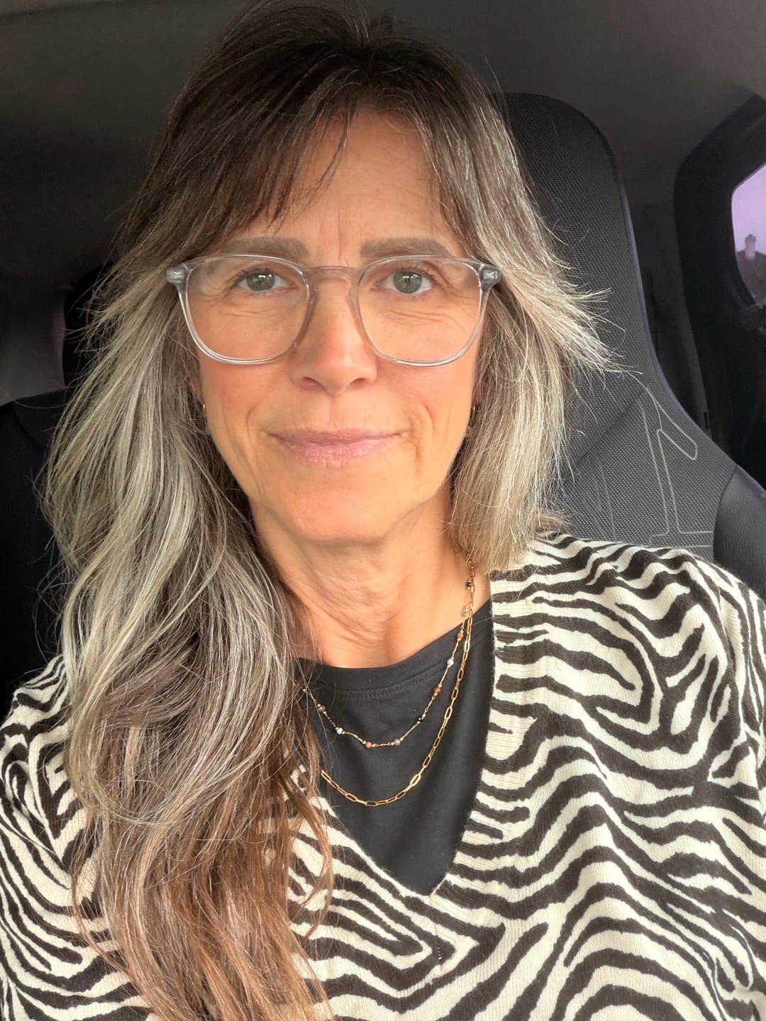 Customer photo review of Lulu Beaded Stone Necklace