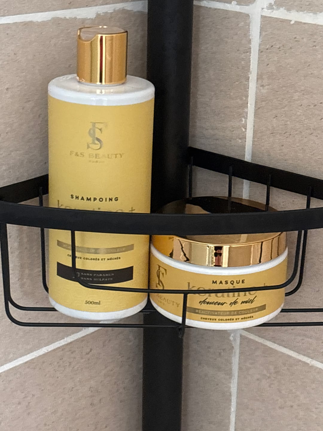 Customer photo review of Coffret Duo Kératine+ douceur de Miel