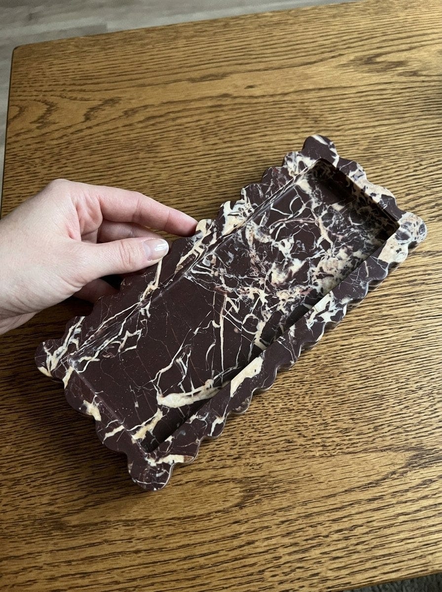 Customer photo review of ScallopTray | Marmor Tablett Deko