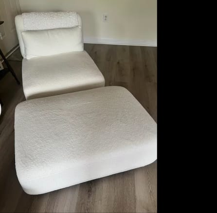 Customer photo review of Ottoman Stool