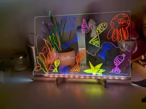 Customer photo review of Planche à Dessin Lumineuse LED Effaçable avec Support USB