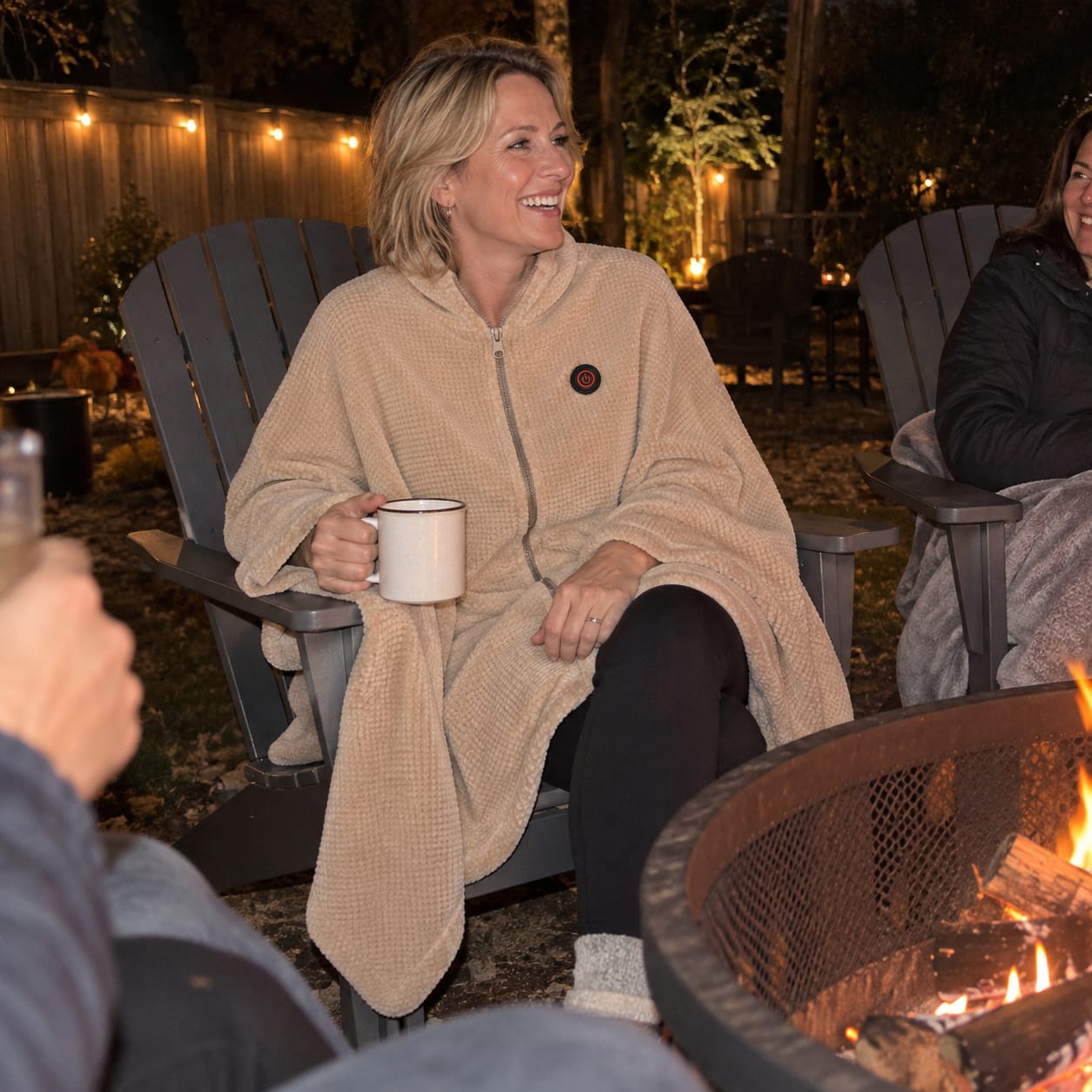 Customer photo review of Heated Wearable Blanket