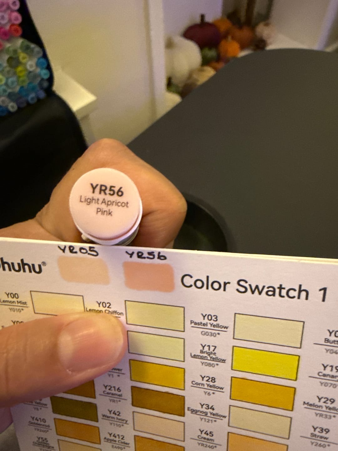 Customer photo review of Ohuhu Honolulu B R090 / YR56 Individual Marker, Brush & Fine