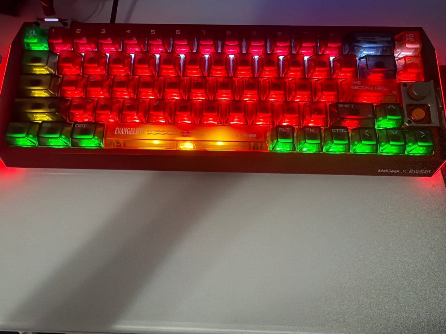 Customer photo review of Centauri60 Asuka Edition  HE Gaming Keyboard