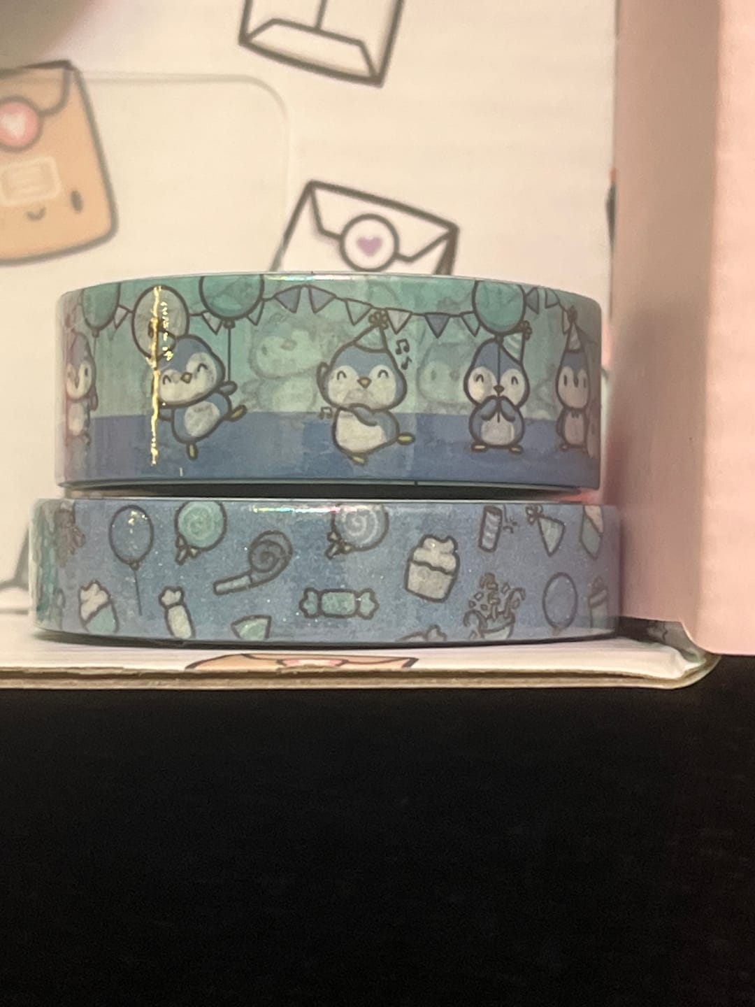 Customer photo review of Party Penguins Washi Tapes (Set of 2)
