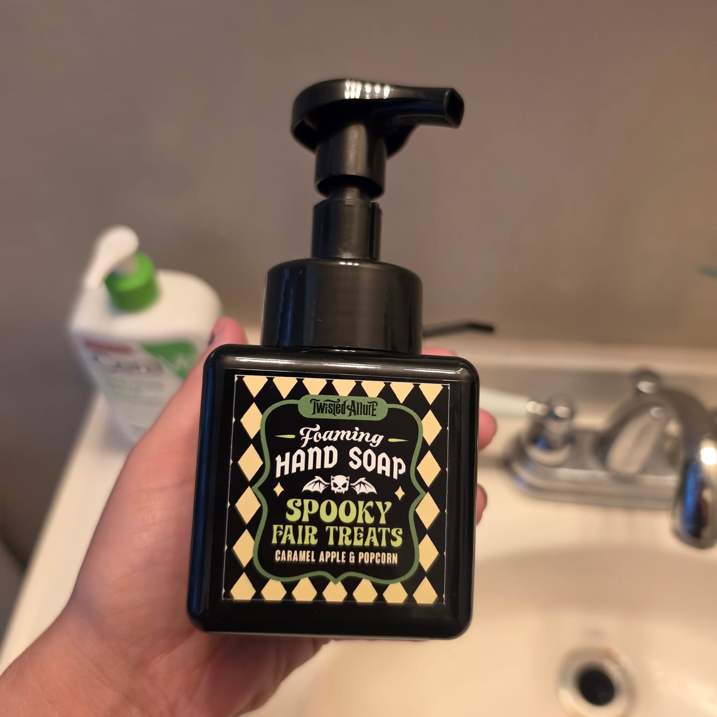 Customer photo review of Spooky Fair Treats Foaming Hand Soap