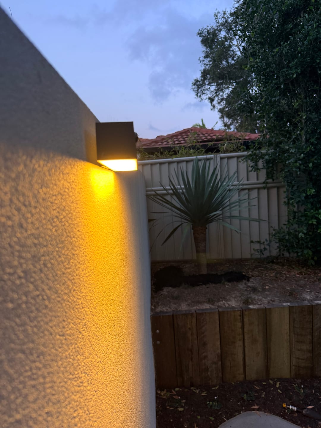 Customer photo review of Solar Wall Light with Motion Sensor