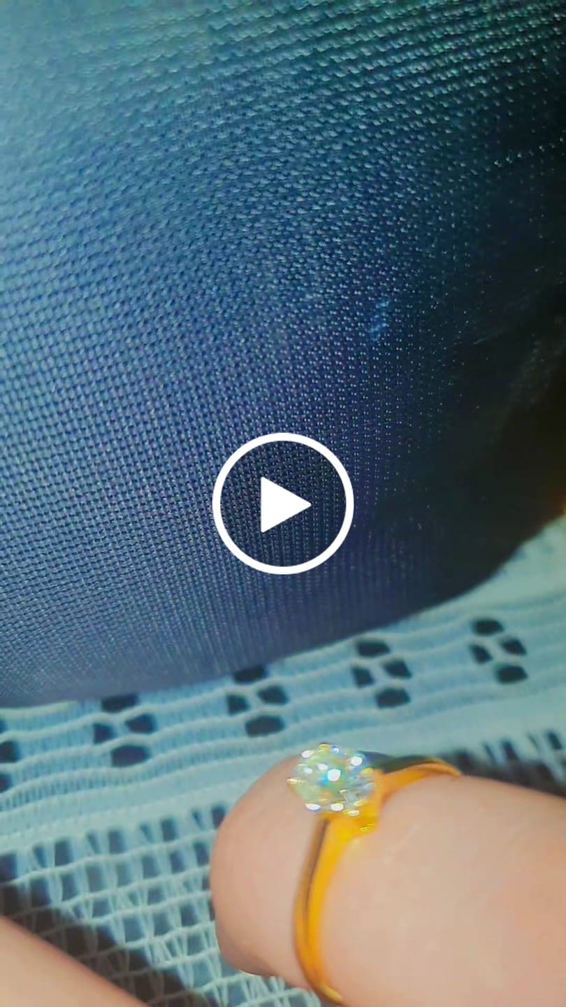 Customer video review of Anel Solitário Noivado com Moissanite Oval 1ct