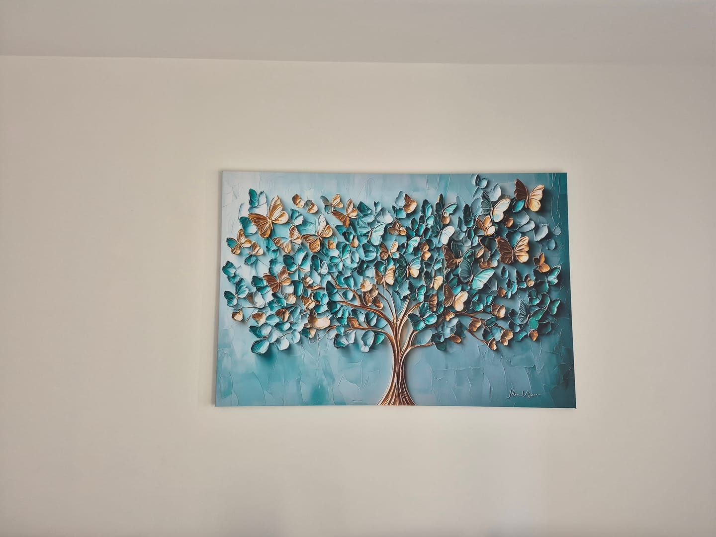 Customer photo review of Albero di Farfalle Turchesi e Oro