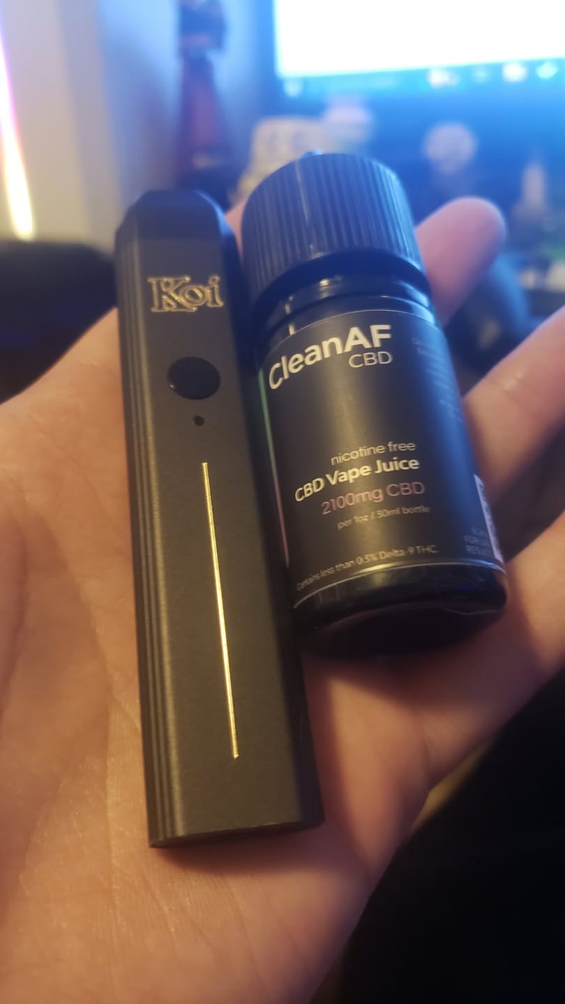 Customer photo review of Unicorn Crush CBD Vape Juice
