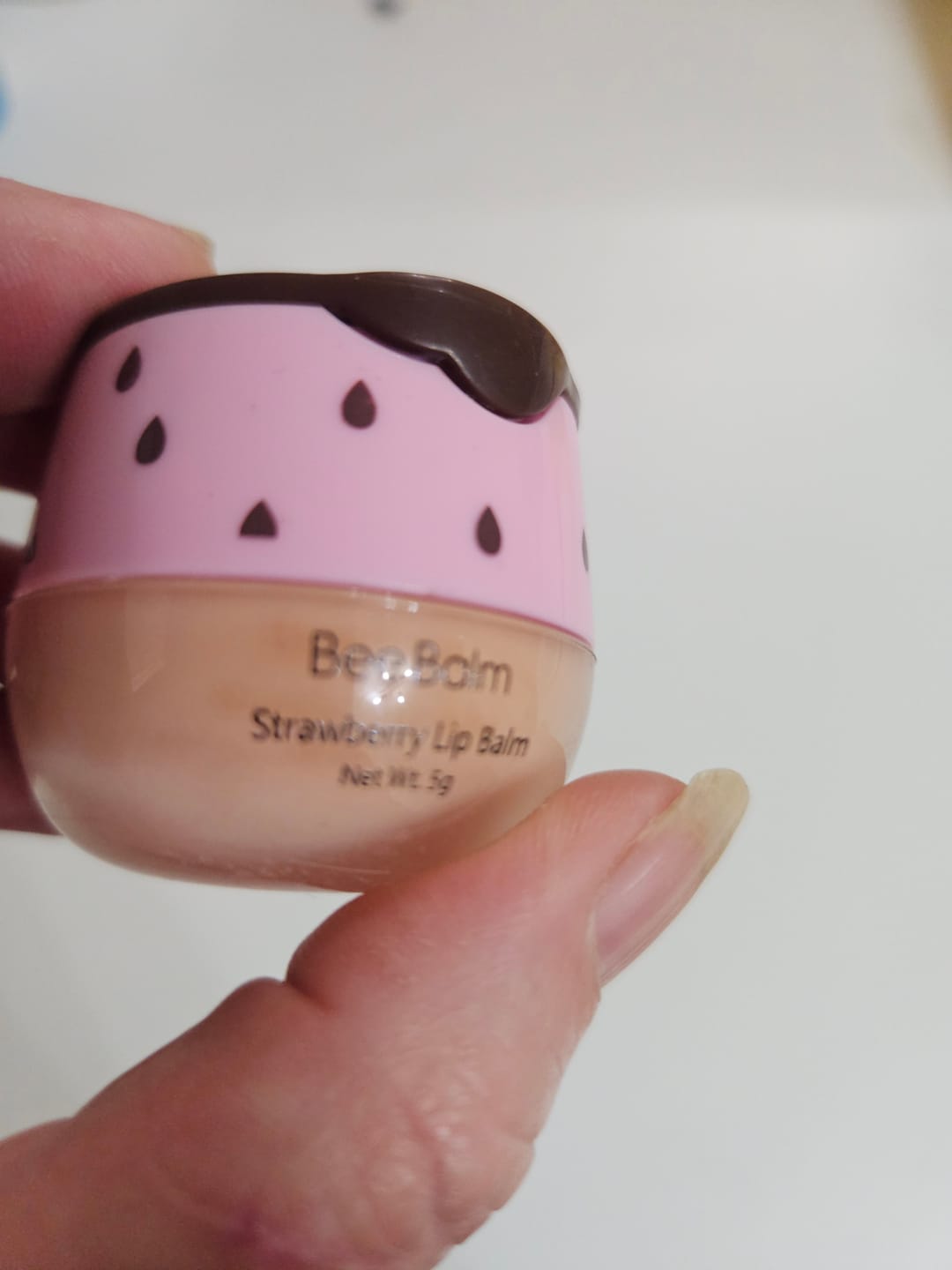 Customer photo review of Strawberry Lip Mask + Sugar Scrub Set