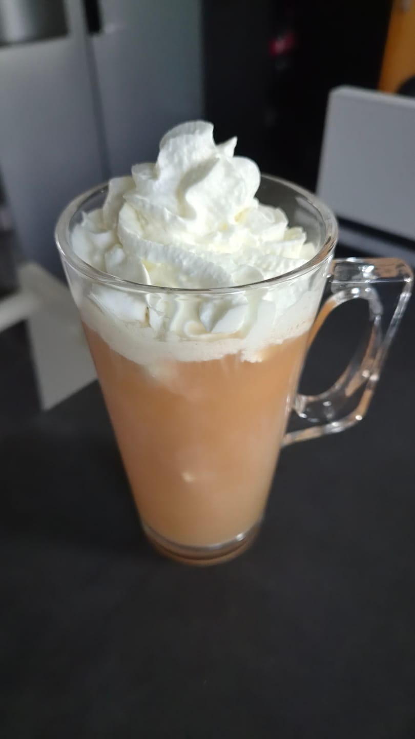Customer photo review of Express Butterscotch Brew – Getränkepulver Karamell Vanille Geschmack