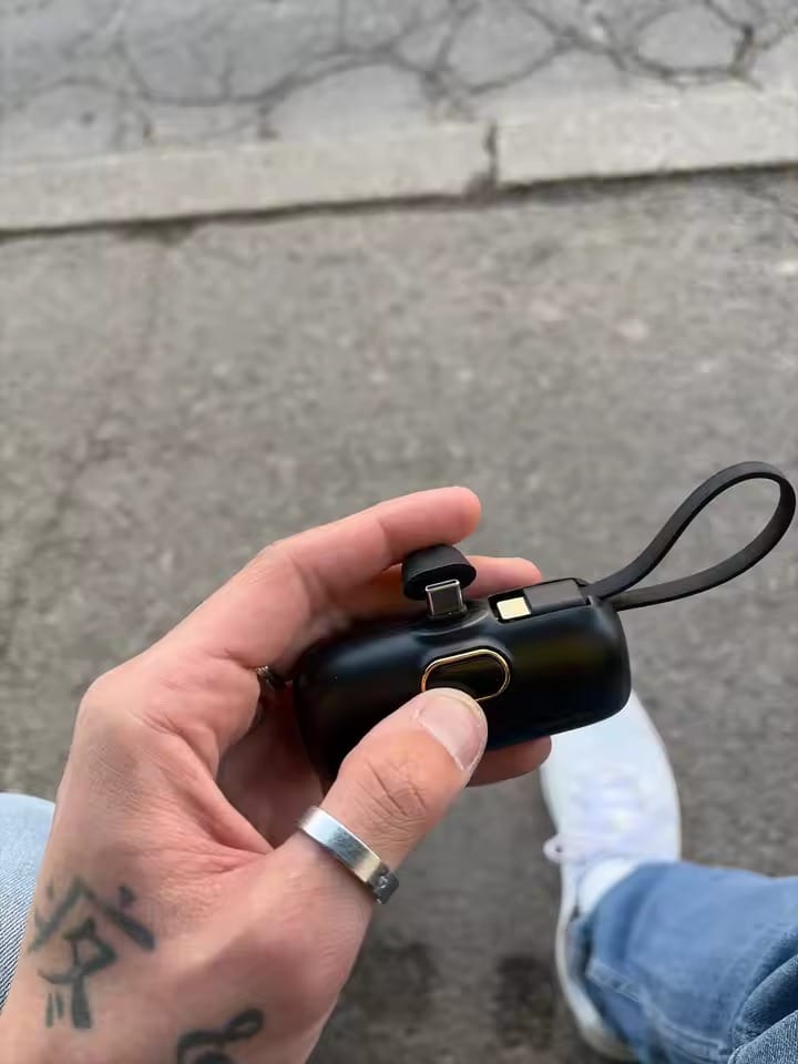 Customer photo review of PocketVolt™ Mini Capsule Power Bank — Built-In USB-C Plug, No Cable Needed