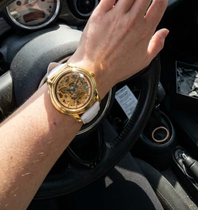 Customer photo review of Reloj Aurora Skeleton Mujer