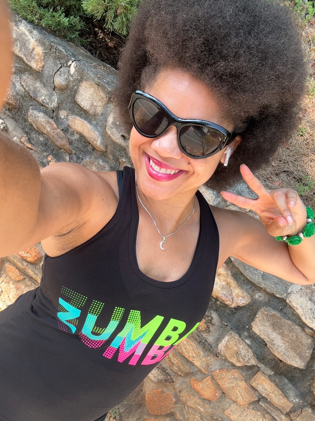 Customer photo review of Electric Feel Racerback