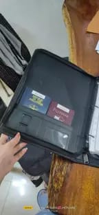 Customer photo review of Leather Portfolio Bag With Handle