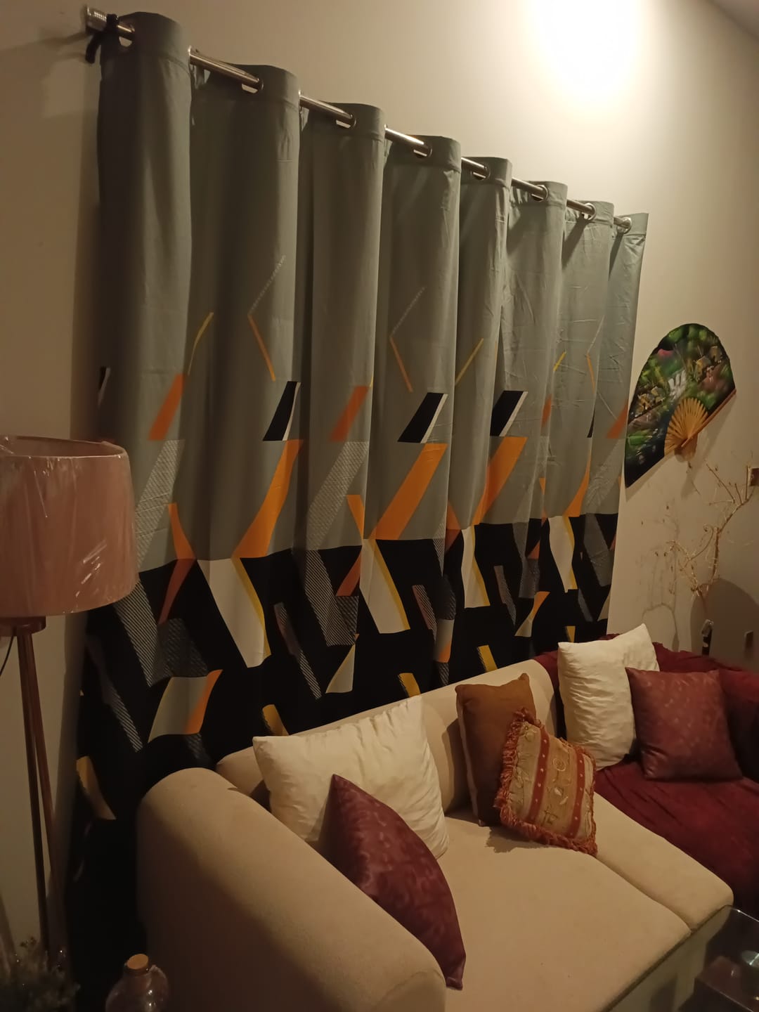 Customer photo review of polygon WINDOW CURTAINS
