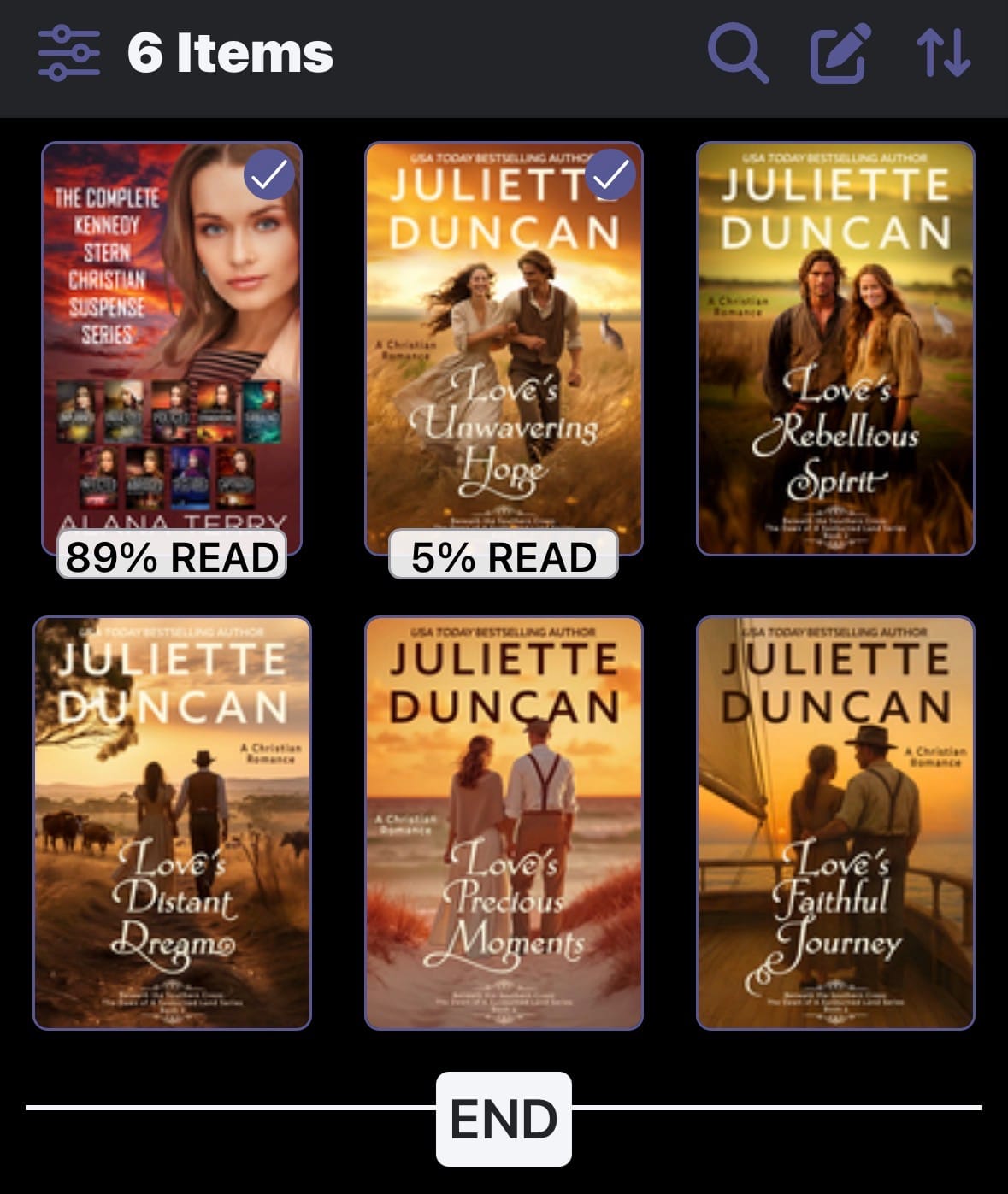 Customer photo review of Complete Kennedy Stern 9-book Christian suspense series (eBook)