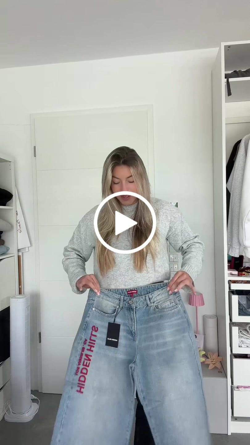 Recenzja wideo klienta dotycząca dżinsów z haftowanym logo RED