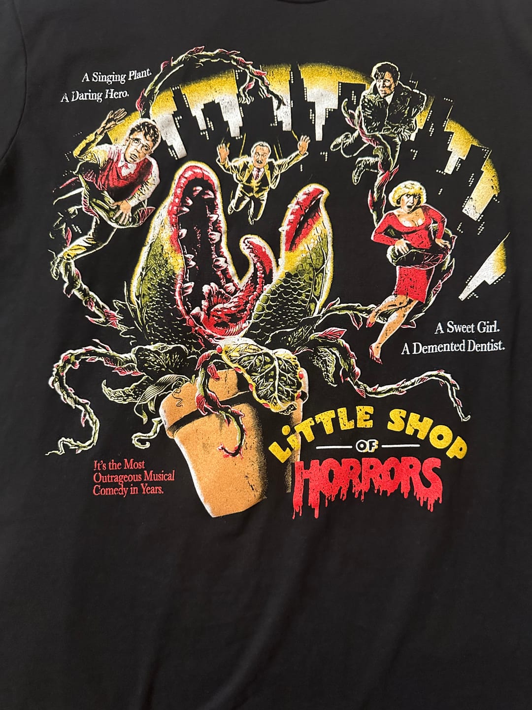 Customer photo review of LITTLE SHOP: RETRO PLANT MAYHEM - T-SHIRT