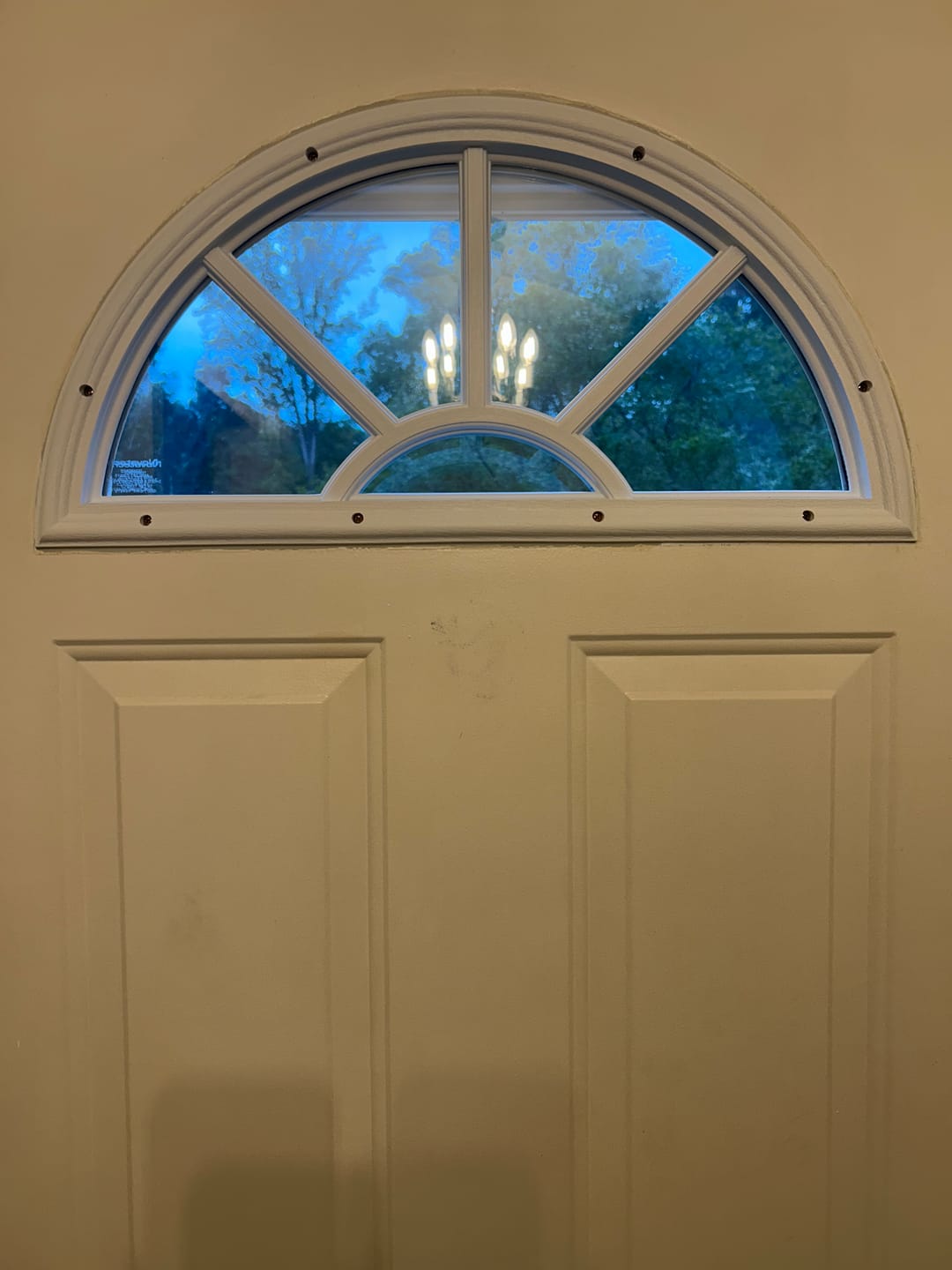 Customer photo review of Clear Sunburst Glass and Frame Kit (Fanlite)